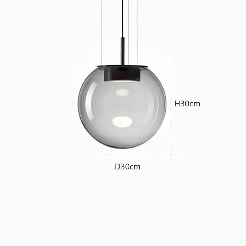 luminaires salle a manger en verre | Designix -  PL854 30cm Green Tricolor light  - https://designix.fr/