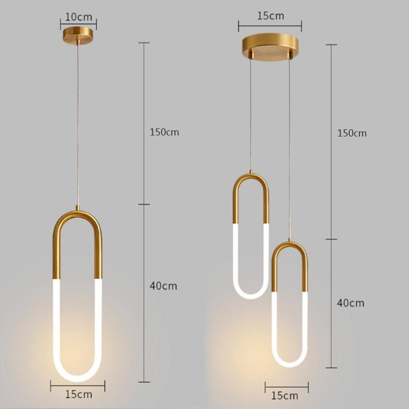 Suspension Chambre U-Light | Drap | Designix - Suspension luminaire    - https://designix.fr