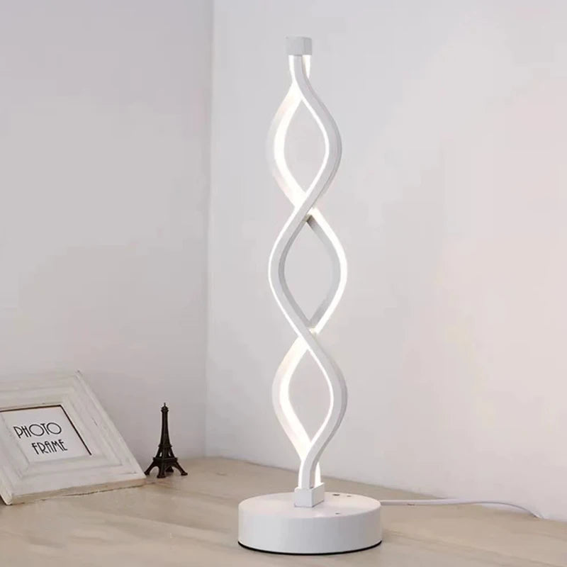 Lampe spirale LED | Designix -     - https://designix.fr/