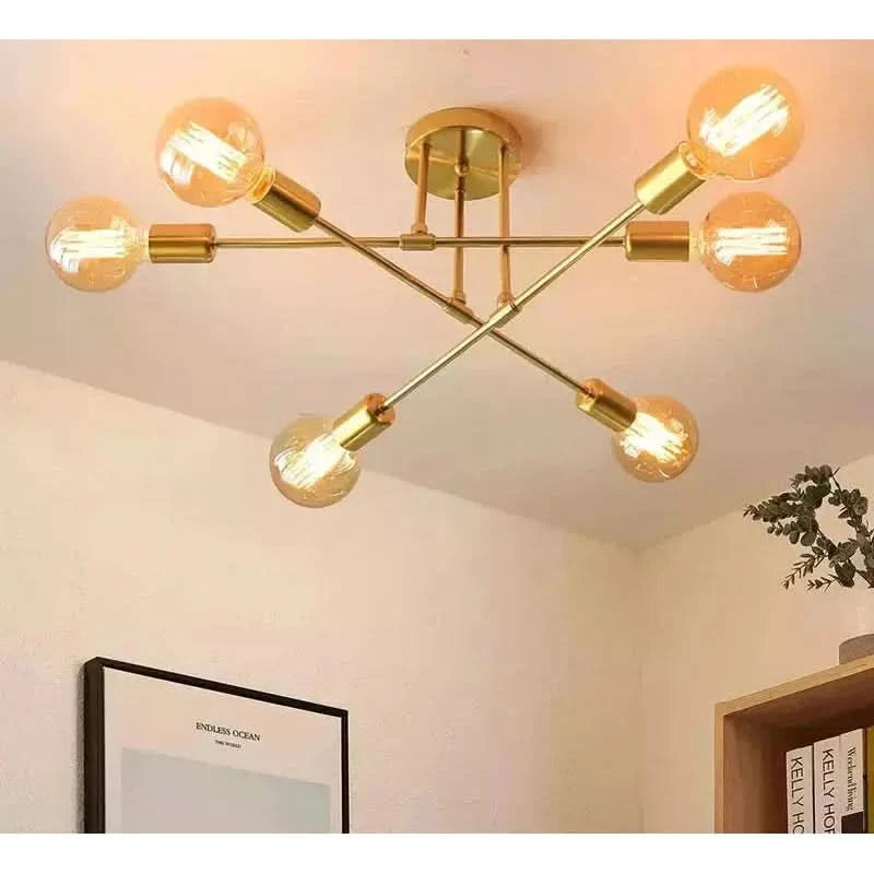 Modern LED Ceiling Lights Iron Industrial LED Ceiling Lamps Minimalist Home Decoration Living Room Dining Room Ceiling LED Lamps | Designix -     - https://designix.fr