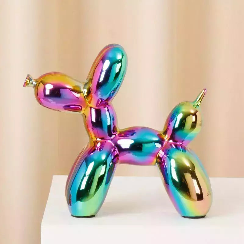 Vilead Ceramic Plating Balloon Dog Orange Figurines Animal Statue Handmade Sculpture Gold Sliver Modern Living Room Desk Decor | Designix -  colorful   - https://designix.fr/