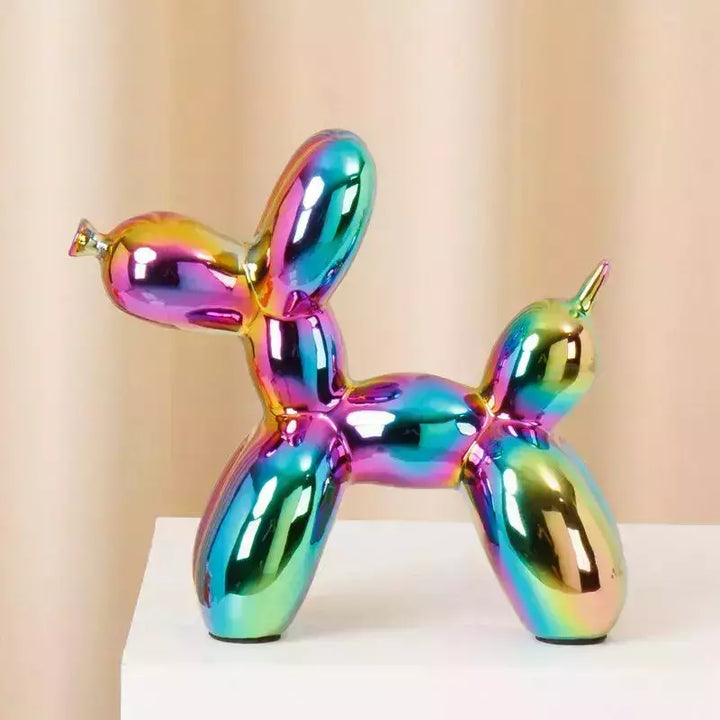 Vilead Ceramic Plating Balloon Dog Orange Figurines Animal Statue Handmade Sculpture Gold Sliver Modern Living Room Desk Decor | Designix -  colorful   - https://designix.fr/