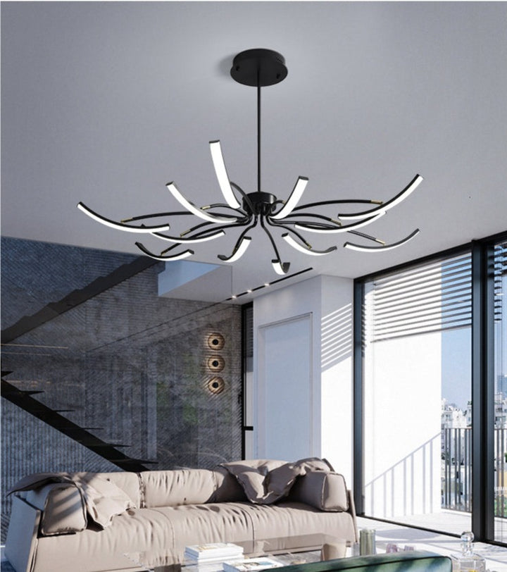 Grand Plafonnier LED | Lumière Zenith | Designix - Lustre    - https://designix.fr/