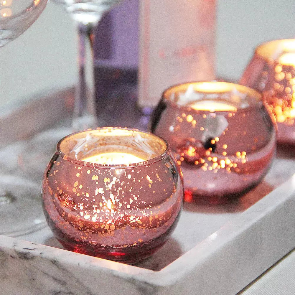 Glass Candle Holder Votive Mercury Tealight Candle Holder Wedding Parties Hotel Cafe Bar Home Yoga Studio Decoration Ornaments | Designix -     - https://designix.fr/