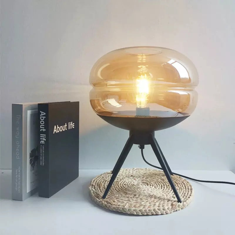 Lampe à Poser en Verre | Sphère Lumineuse | Designix - Lampe de chevet    - https://designix.fr/