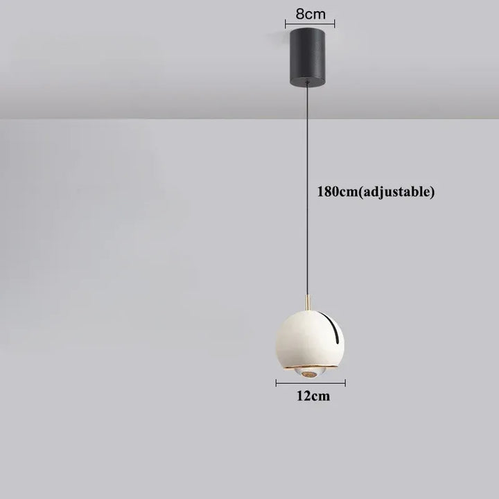 Luminaire Suspension Boule Réglable | Éclat Moderne | Designix - Suspension luminaire Blanc | Socle Classique Tactile  - https://designix.fr/
