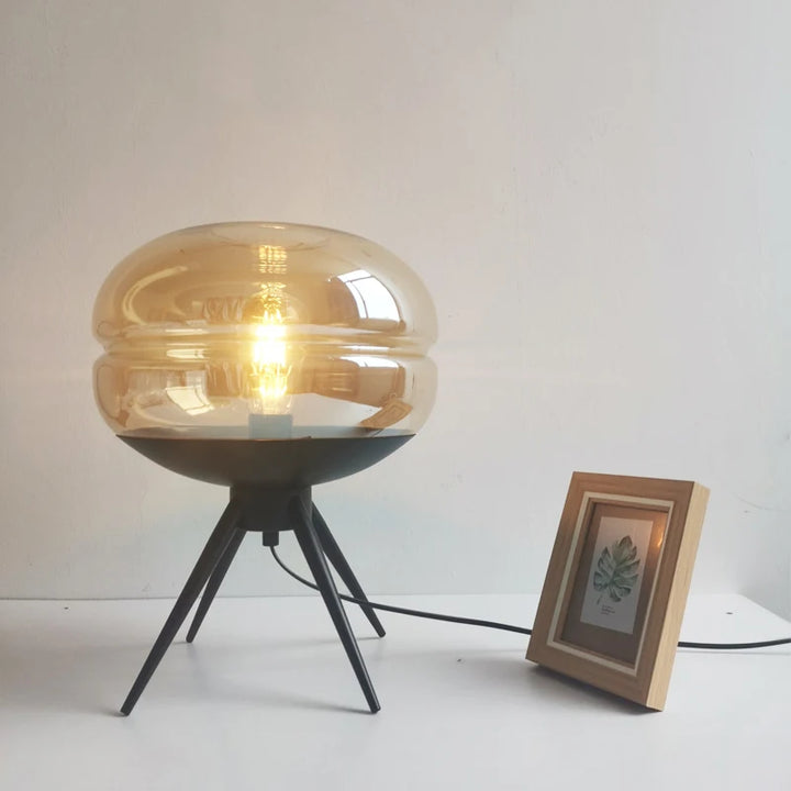 Lampe à Poser en Verre | Sphère Lumineuse | Designix - Lampe de chevet    - https://designix.fr/