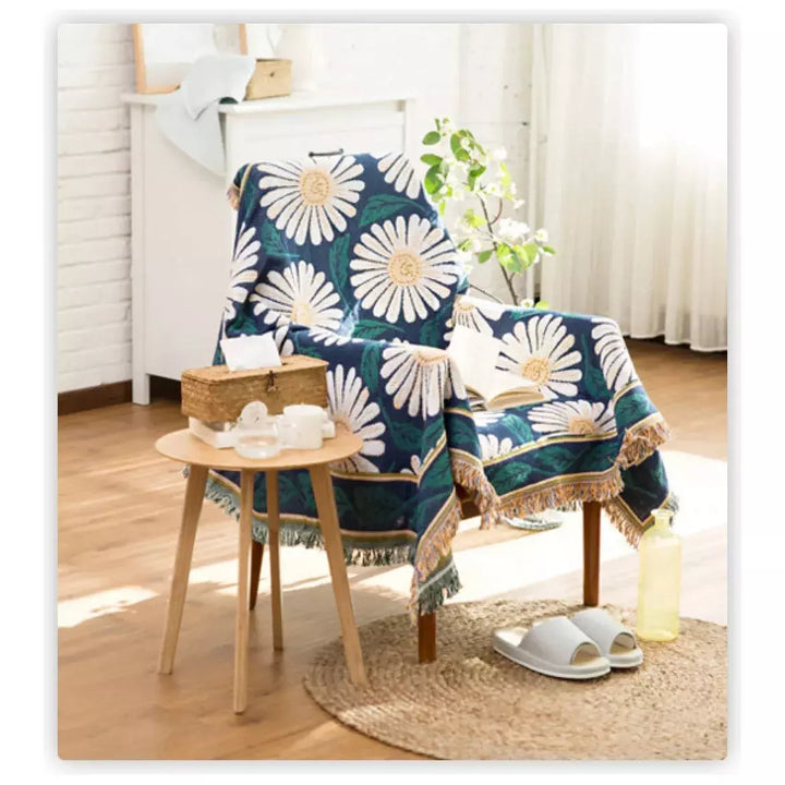 jeté de canapé plaid | Designix -  Daisies 130x180  - https://designix.fr/