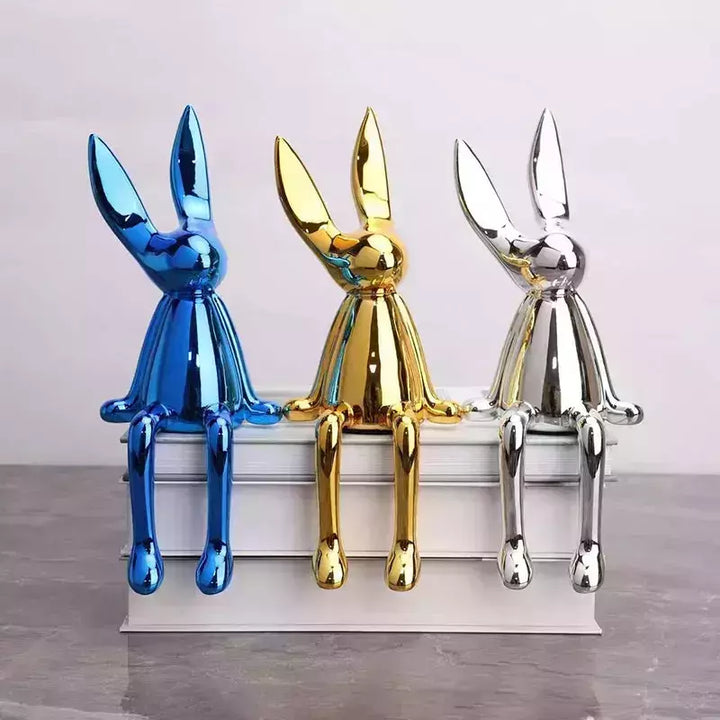 Nordic Home Decorate Figurines for Interior Gift Rabbit Statue Christmas Room Decor Abstract Art Study Sculpture Desk Gift | Designix -     - https://designix.fr/