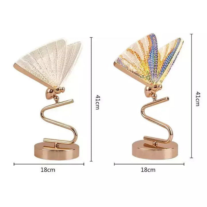 Lampe Art Nouveau Papillion | Lueur Papillon | Designix - Lampe de chevet    - https://designix.fr/