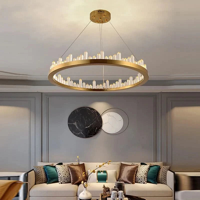 Plafonnier LED en cristal noir et blanc au design moderne | Designix - Luminaire - https://designix.fr