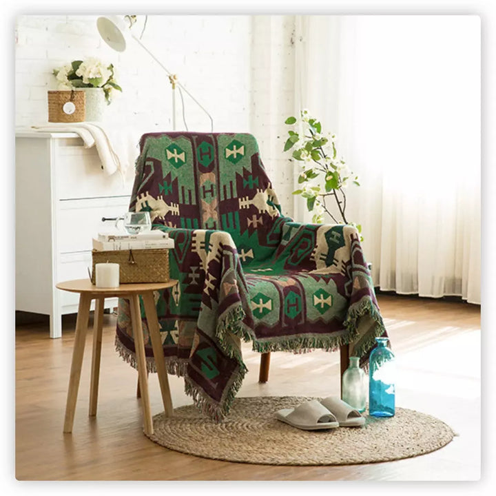 jeté de canapé plaid | Designix -  green 130x180  - https://designix.fr/