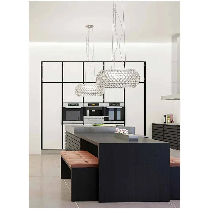 Lampe Suspension Cuisine Verre | Éclat Contemporain | Designix - Suspension luminaire    - https://designix.fr/