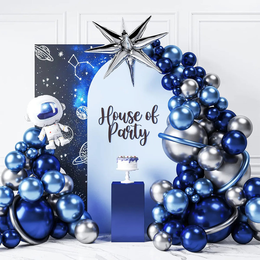 Arche de Ballon Bleu | Céleste Élégance | Designix -     - https://designix.fr/