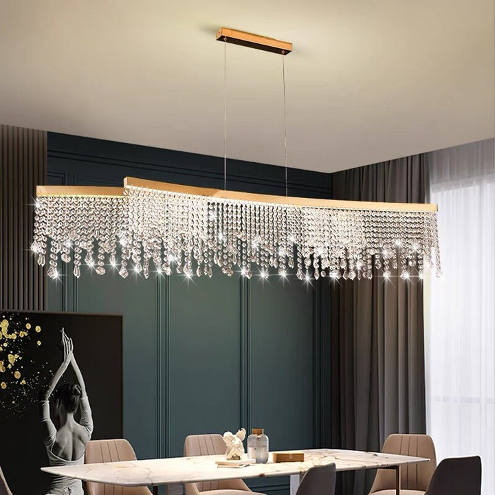 lustre-de-luxe | Designix - Lustre Or 150 cm - https://designix.fr