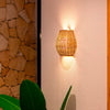 Applique murale sans fil Saona 25 Wall en fibres naturelles