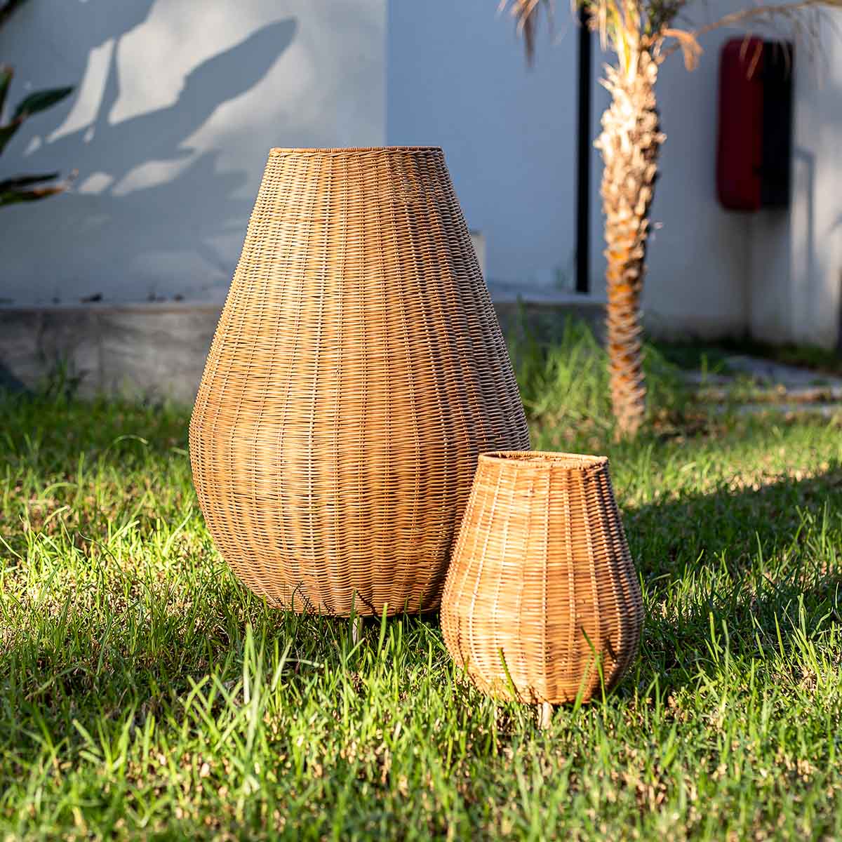 Lampe décorative Saona 70 en fibres naturelles