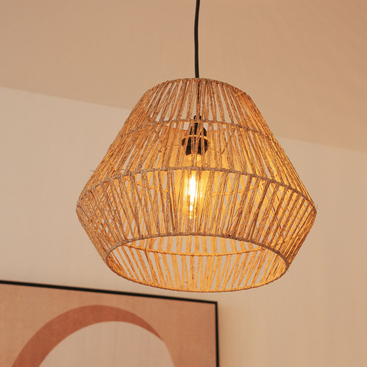 Suspension Sisine Hang en fibres naturelles