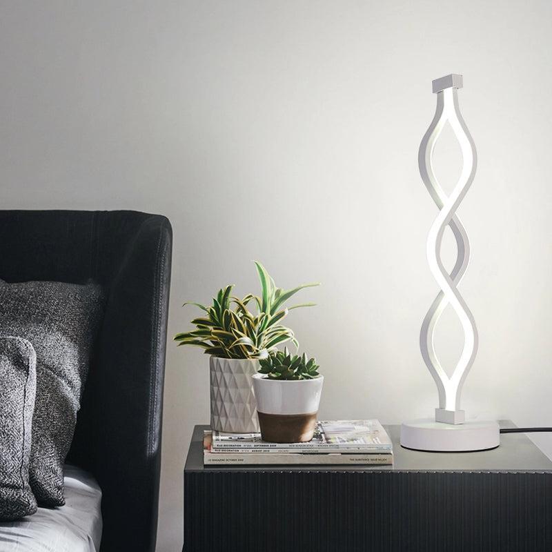 Lampe Spirale LED | Helix Lumineuse | Designix - Lampe de chevet    - https://designix.fr/