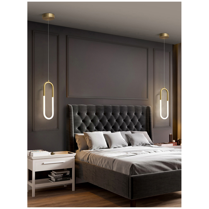 Suspension Chambre U-Light | Drap | Designix - Suspension luminaire    - https://designix.fr