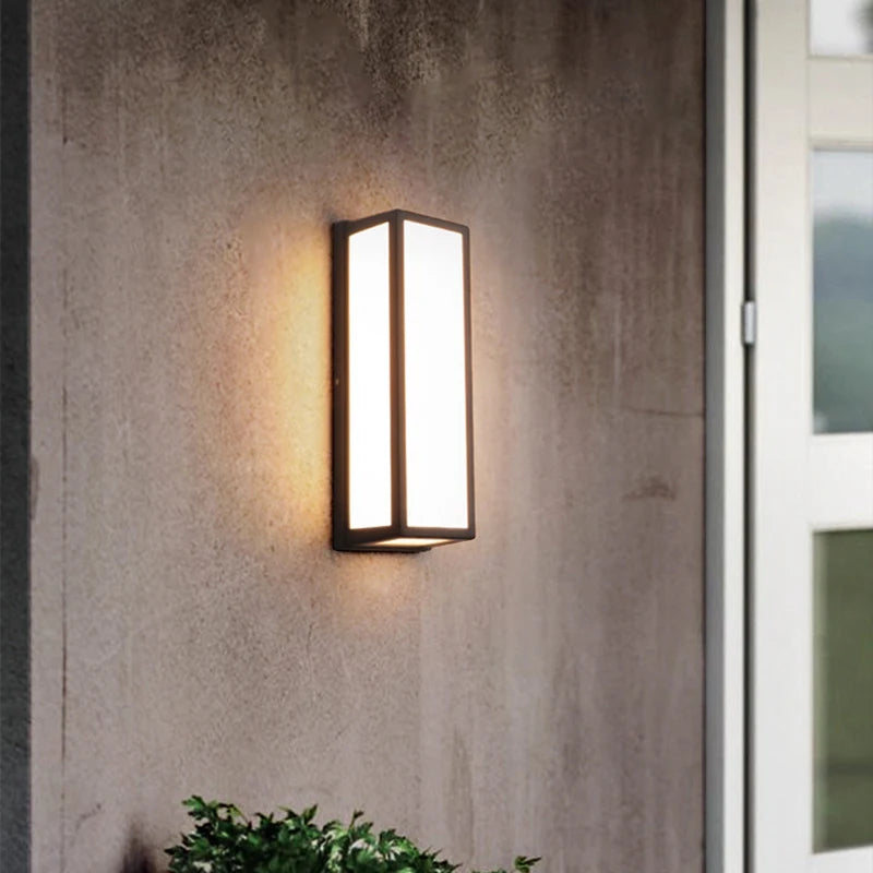 Lampe Murale Extérieure Rectangle | LuminEclat | Designix - Applique murale extérieur    - https://designix.fr/