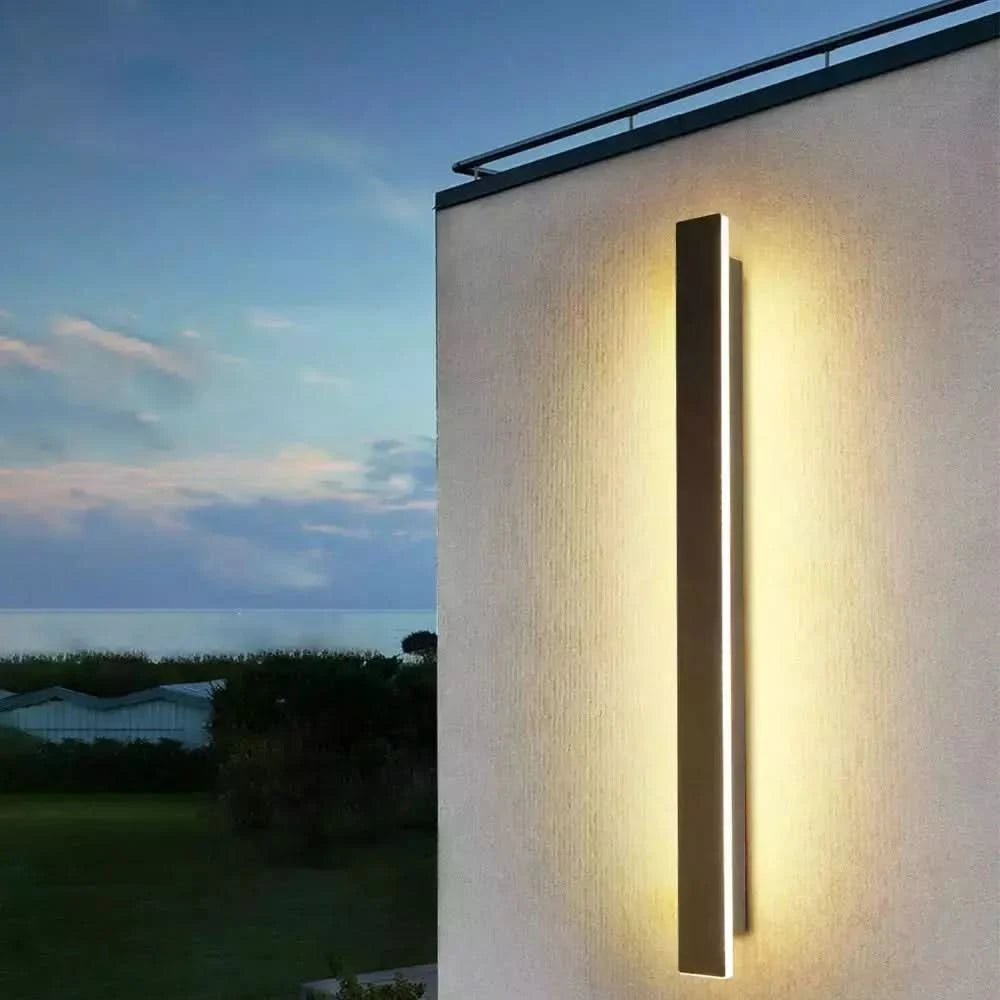 LED Long Wall Lamp IP65 Waterproof Wall Light Remote Dimming Outdoor Lighting Garden Villa Porch Sconce Light Garage Door Lamp | Designix -     - https://designix.fr