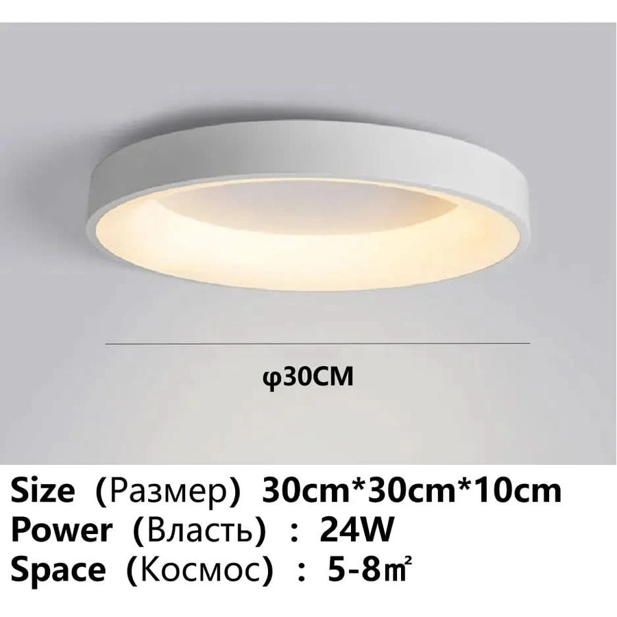 lustre plafond led intérieur ultra lumineux salon chambre enfants | Designix - Luminaire Petite Circulaire 30cm Promesse avec télécommande - https://designix.fr