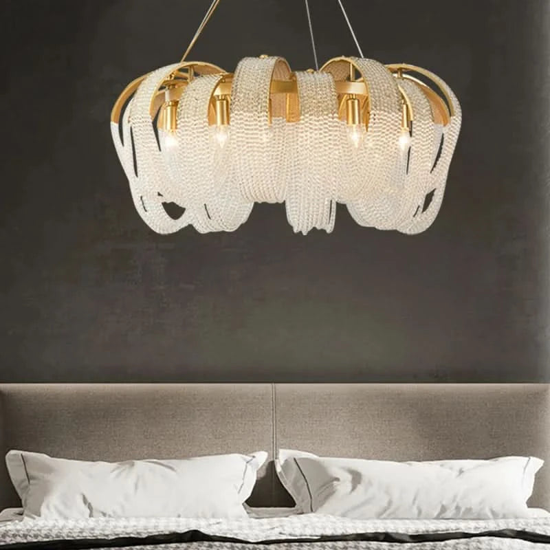 Lustre moderne pampilles | Aurélia