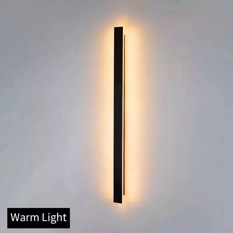 LED Long Wall Lamp IP65 Waterproof Wall Light Remote Dimming Outdoor Lighting Garden Villa Porch Sconce Light Garage Door Lamp | Designix -  Warm Light 100CM(39.3inch) 40W  - https://designix.fr