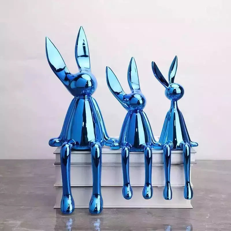 Nordic Home Decorate Figurines for Interior Gift Rabbit Statue Christmas Room Decor Abstract Art Study Sculpture Desk Gift | Designix -     - https://designix.fr/