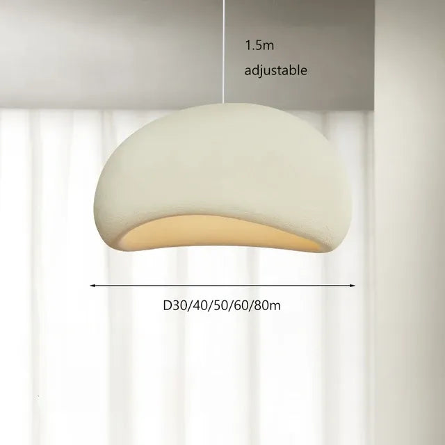 Suspension Danoise Luminaire | Cocoon | Designix - Suspension luminaire Modèle 2 | Beige Diamètre 30cm Blanc Froid (6000K) - https://designix.fr/