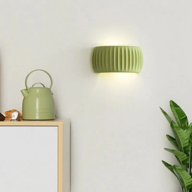 Nordique crème mur Led lumière chambre de fille salon chambre décoration applique applique escalier couloir couloir citrouille forme lampe | Designix - Luminaire - https://designix.fr