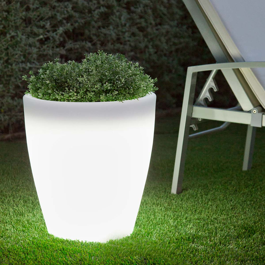 Jardinière lumineuse ronde Violeta