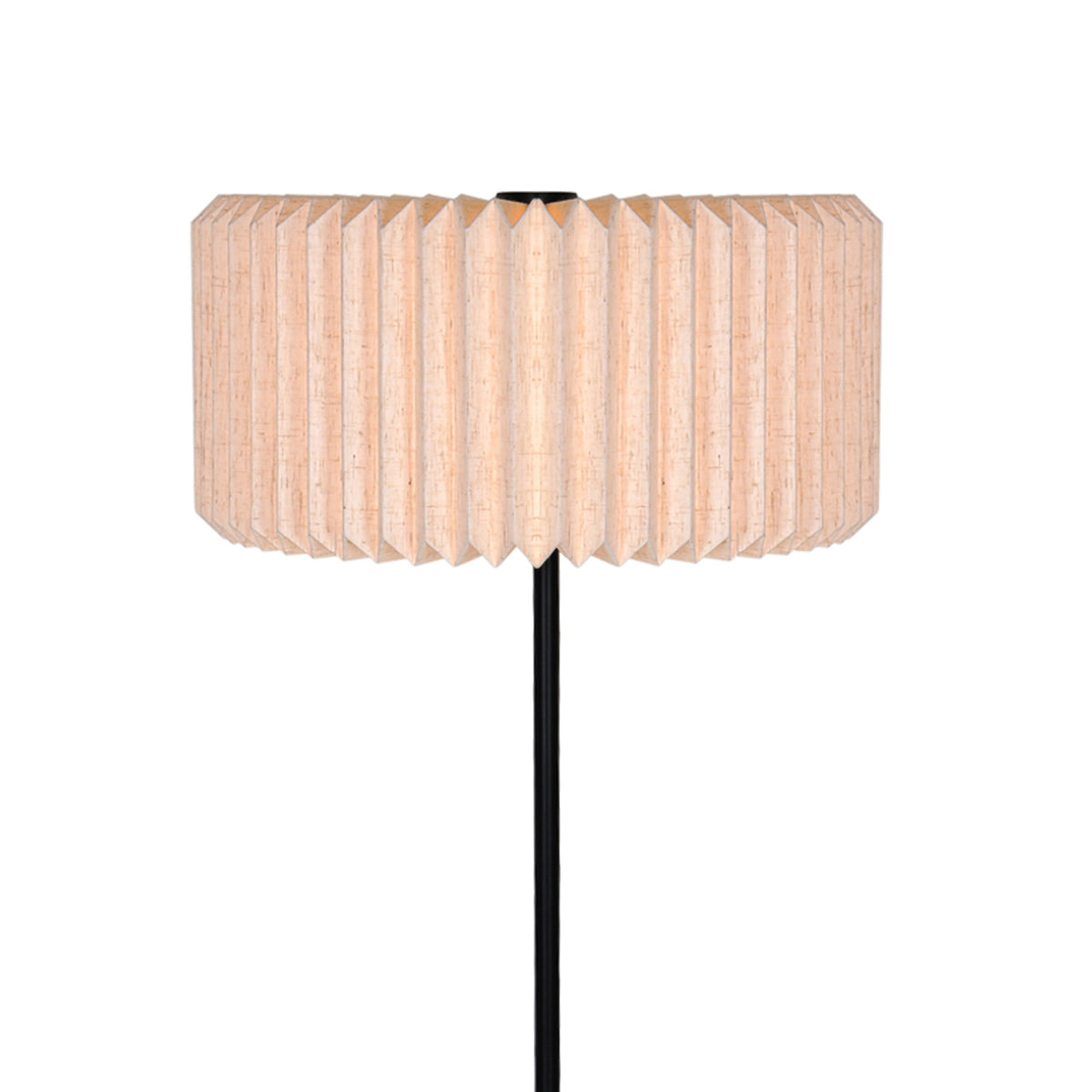 Lampadaire Vivienne noir, tissu
