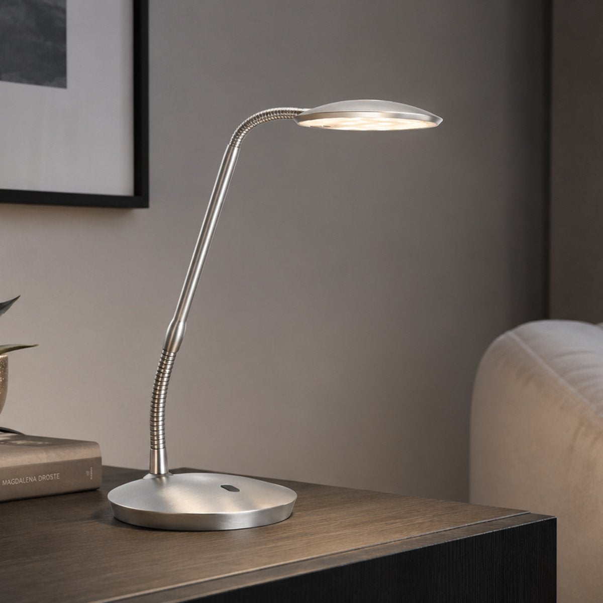 Lampe à poser Zenith2 argenté