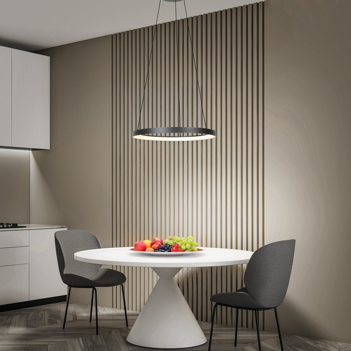 Suspension luminaire Ringlede noir