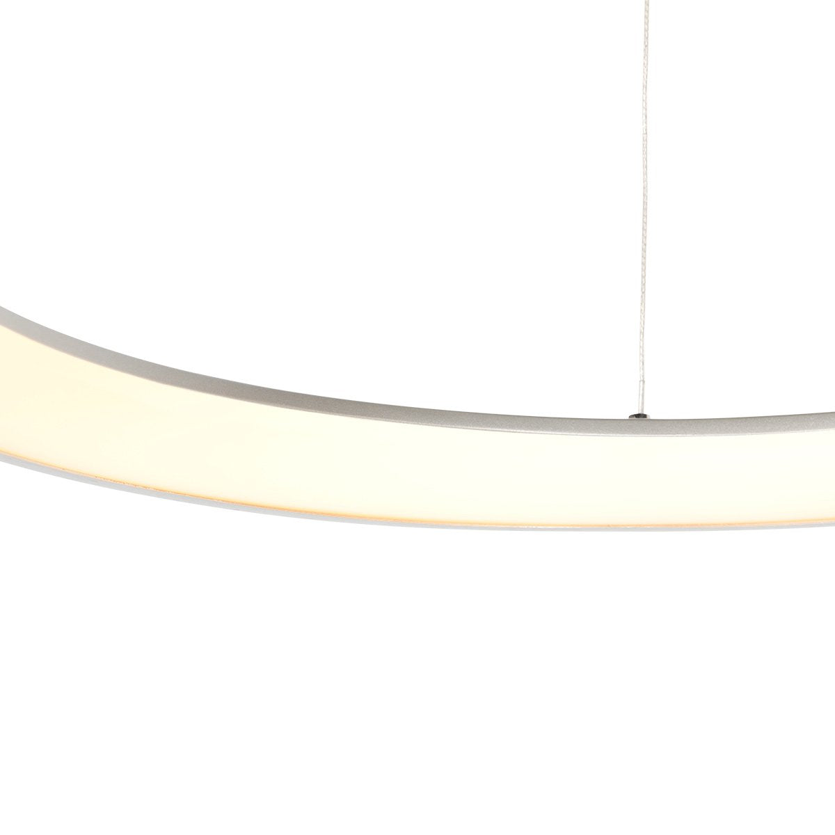 Suspension luminaire Ringlede argenté