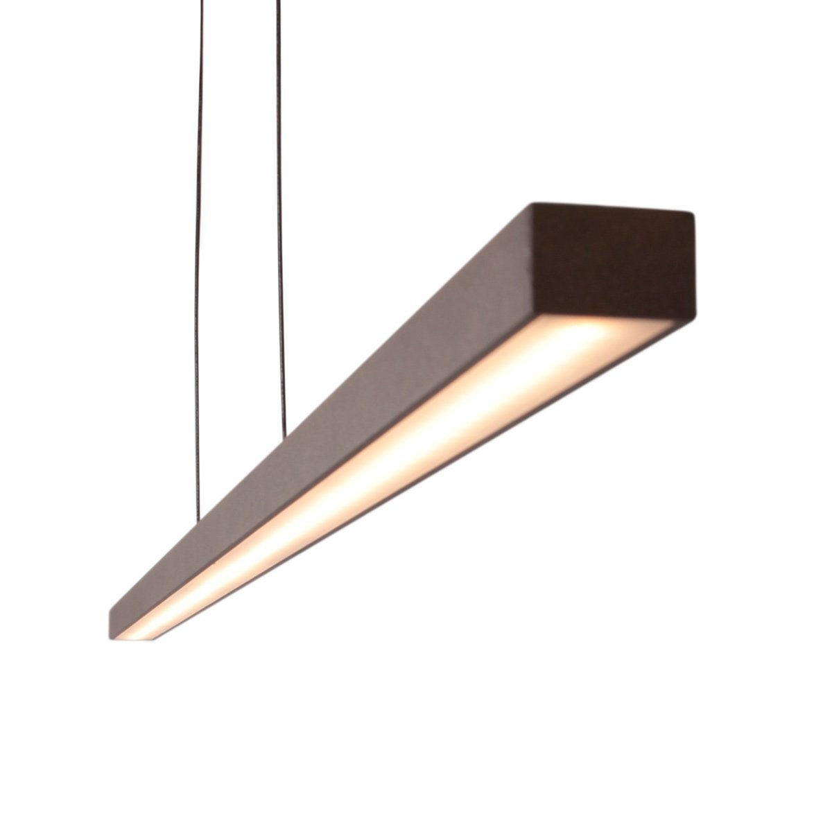 Suspension luminaire Bande marron