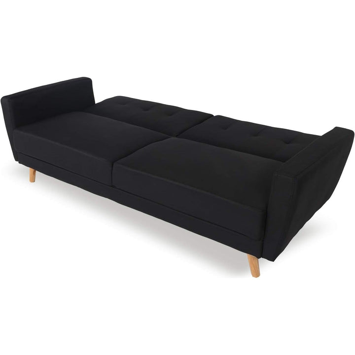 Canapé Convertible Rafael Tissu Noir | Designix - Amazon    - https://designix.fr/