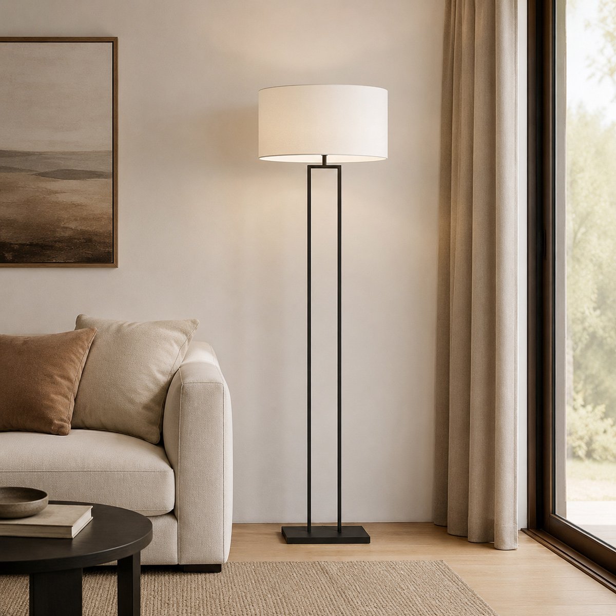 Lampadaire Stang noir