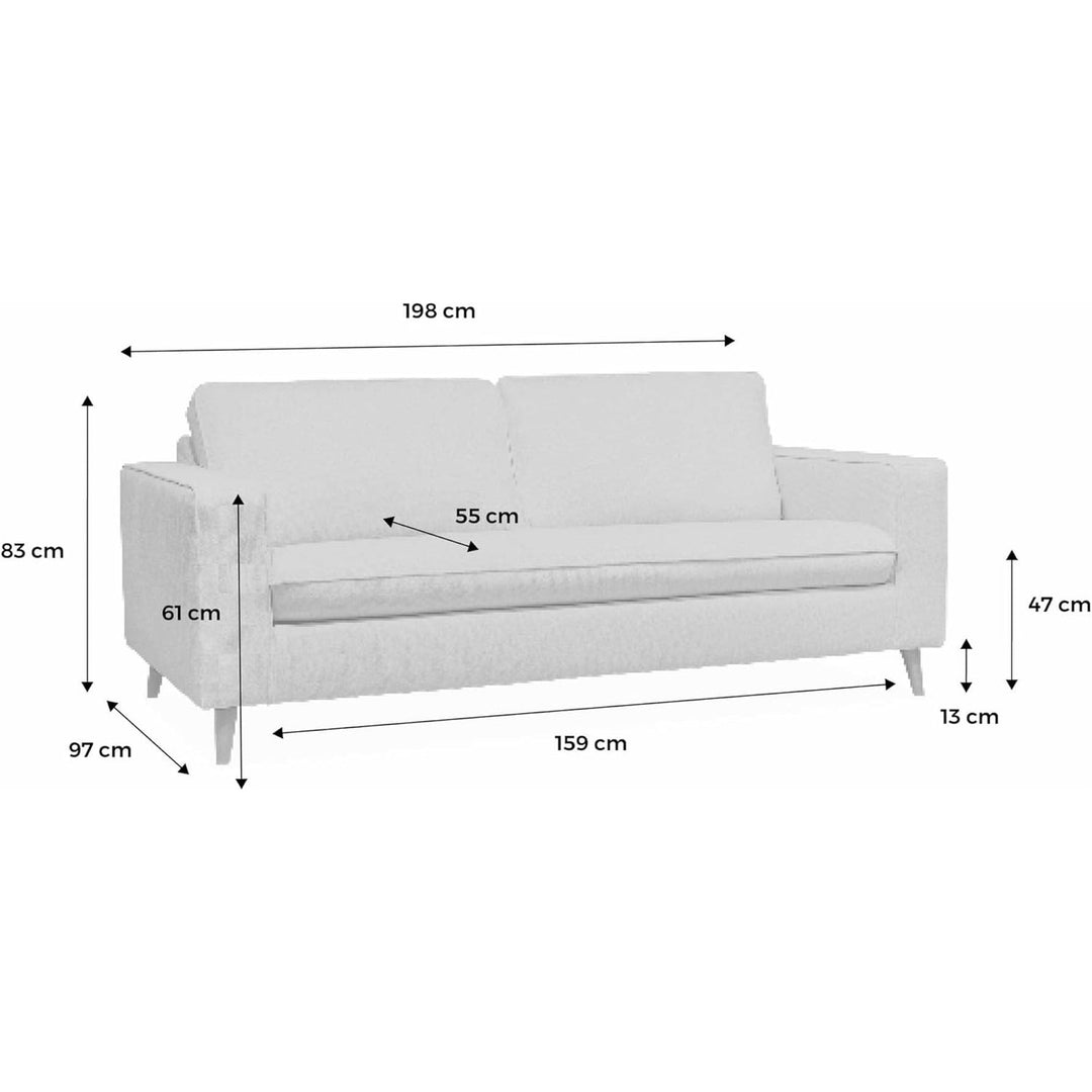 Alice'S Home - Canapé Lit 3 Places Ivoire Avec Matelas 12Cm D'Épaisseur. Fabriqué En France | Designix -     - https://designix.fr/