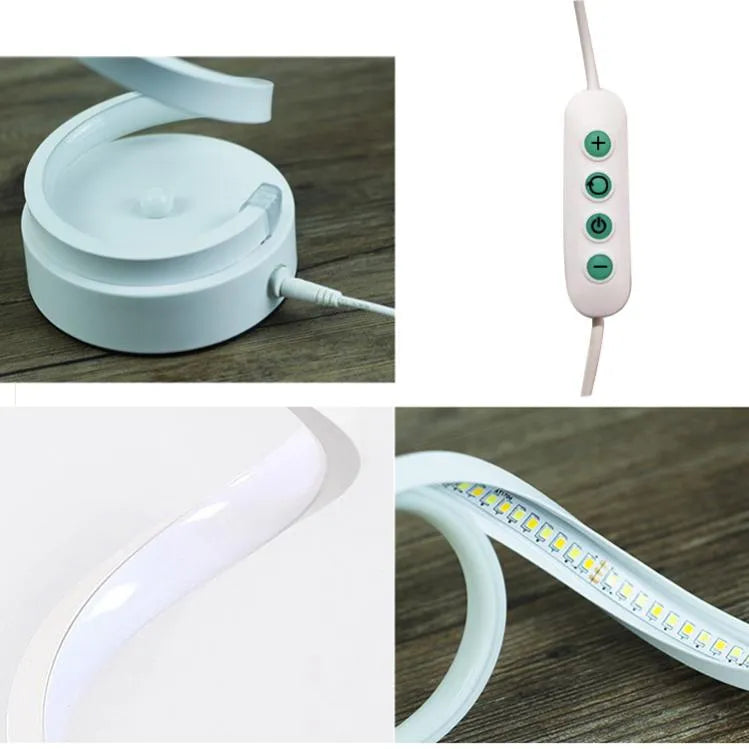 Lampe Spirale LED | Helix Lumineuse | Designix - Lampe de chevet    - https://designix.fr/