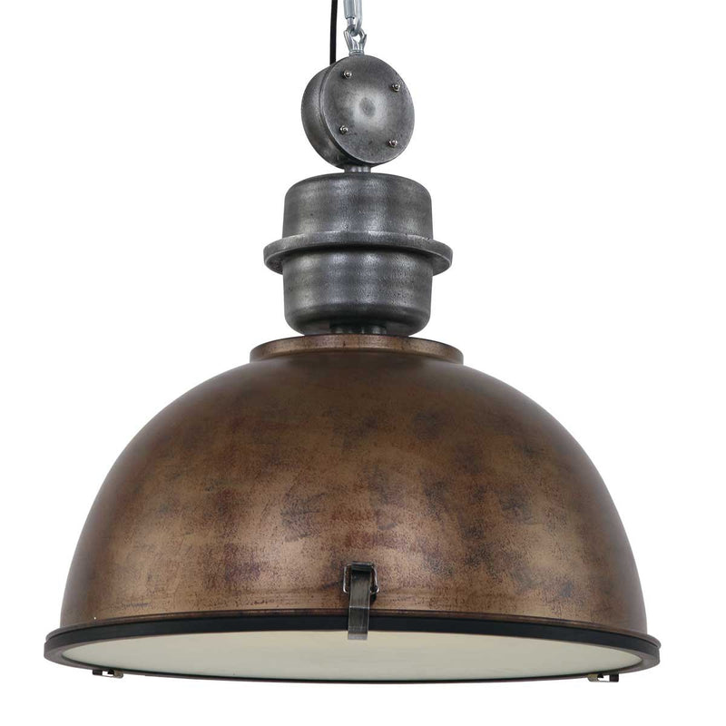 Suspension luminaire Bikkel marron