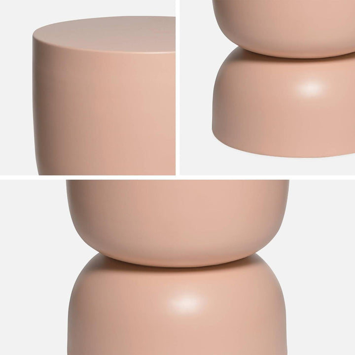 Alice'S Home - Table D'Appoint. Bout De Canapé. Table De Chevet En Métal. Rose. Madi Ø32 X H 42Cm | Designix - Amazon    - https://designix.fr/