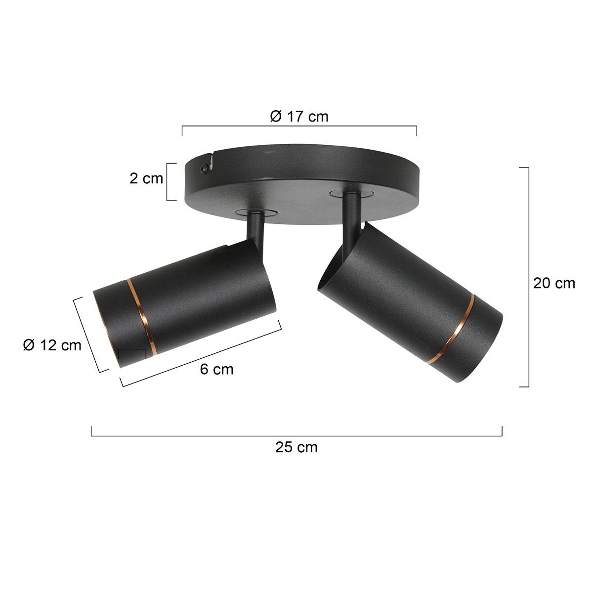 Spot Downlume noir