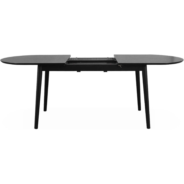 Alice'S Home - Table À Manger Extensible Noire Ovale Lina 6 À 8 Places. 160 À 210Cm | Designix - Amazon    - https://designix.fr/