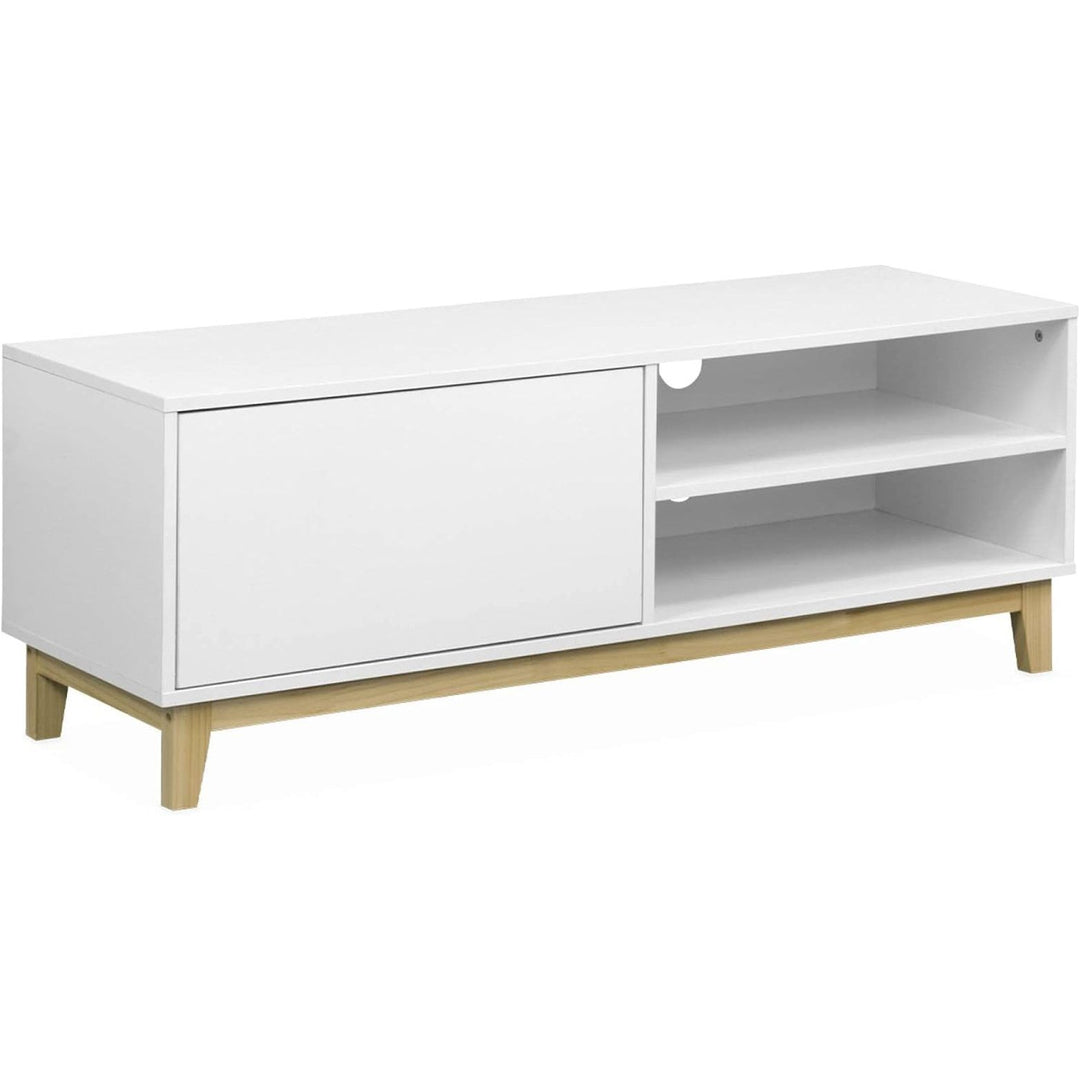 "Meuble TV Blanc Scandinave" | Designix - 3333    - https://designix.fr/