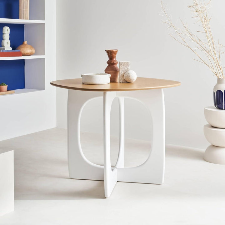 Alice'S Home - Table À Manger Carrée 4 Places MDF Et Placage Chêne 91.4Cm | Designix - Amazon    - https://designix.fr/