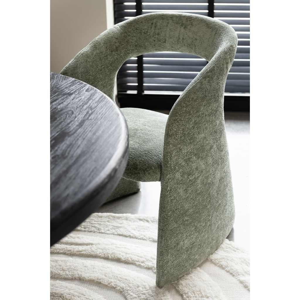 Chaise en anis en textile vert menthe | Designix -     - https://designix.fr