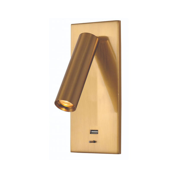 Applique Encastrable ZAMBELIS 3W DESIGN Laiton Brosse H67